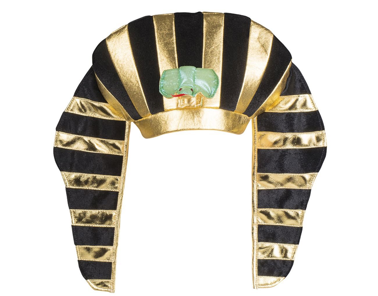 Boland Egyptian Pharaoh Hat, Tutankhamun Hat, Egyptian Fancy Dress Accessory, Headwear, Party, Carnival, Halloween, Black and Gold, One Size (One Size)