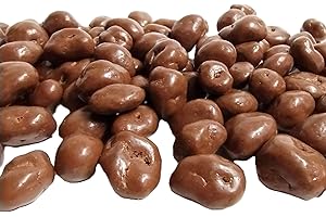 DM SWEETS Milk Chocolate Coated Raisins - 1 lb of Fresh Gourmet Sweet Creamy Chewy Covered Dipped Raisins