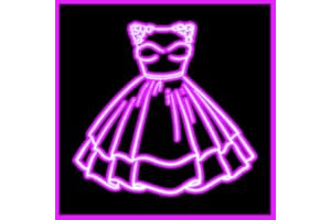 How to Draw Neon Dress Up Coloring Book Glow