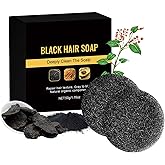 Gray Hair Reverse Bar Soap, Mane Gray Reverse Shampoo Bar for Women and Men, Improve Hair Growth and Thickness, Natural, Vegan, Artisanal Made, 2Pcs