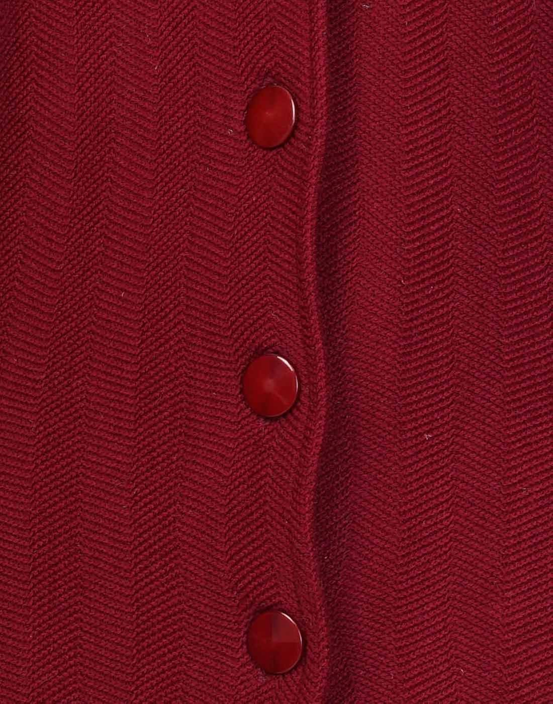 montrex maroon designer long coat for women