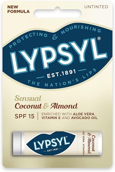 Lypsyl Sensual Lip Balm SPF 15 Coconut and Almond 20g