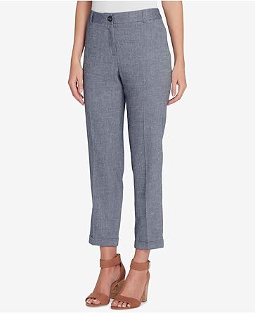 womens navy ankle pants