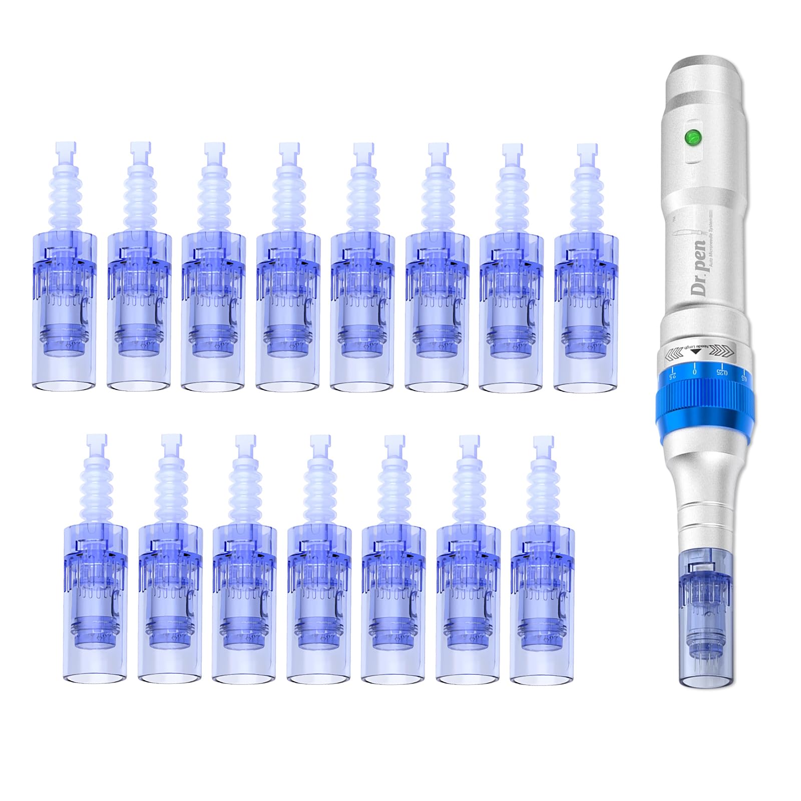 Dr.pen Ultima A6, 36 Pin Replacement Cartridges for Dr.pen Microneedling Pen A6 Model, Authentic Disposable Micro Needling Cartridges (36 PIN, 15Pcs)