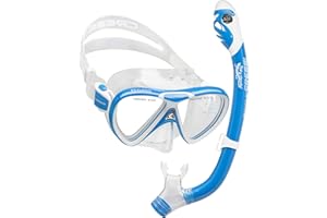 Cressi Snorkeling Silicone Set (mask & Dry Snorkel) for Kids Aged 5 to 15 Year Old - Pegaso & Iguana Dry: Designed in Italy