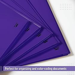 Mr. Pen- Plastic Folders with Pockets and Prongs, 5
