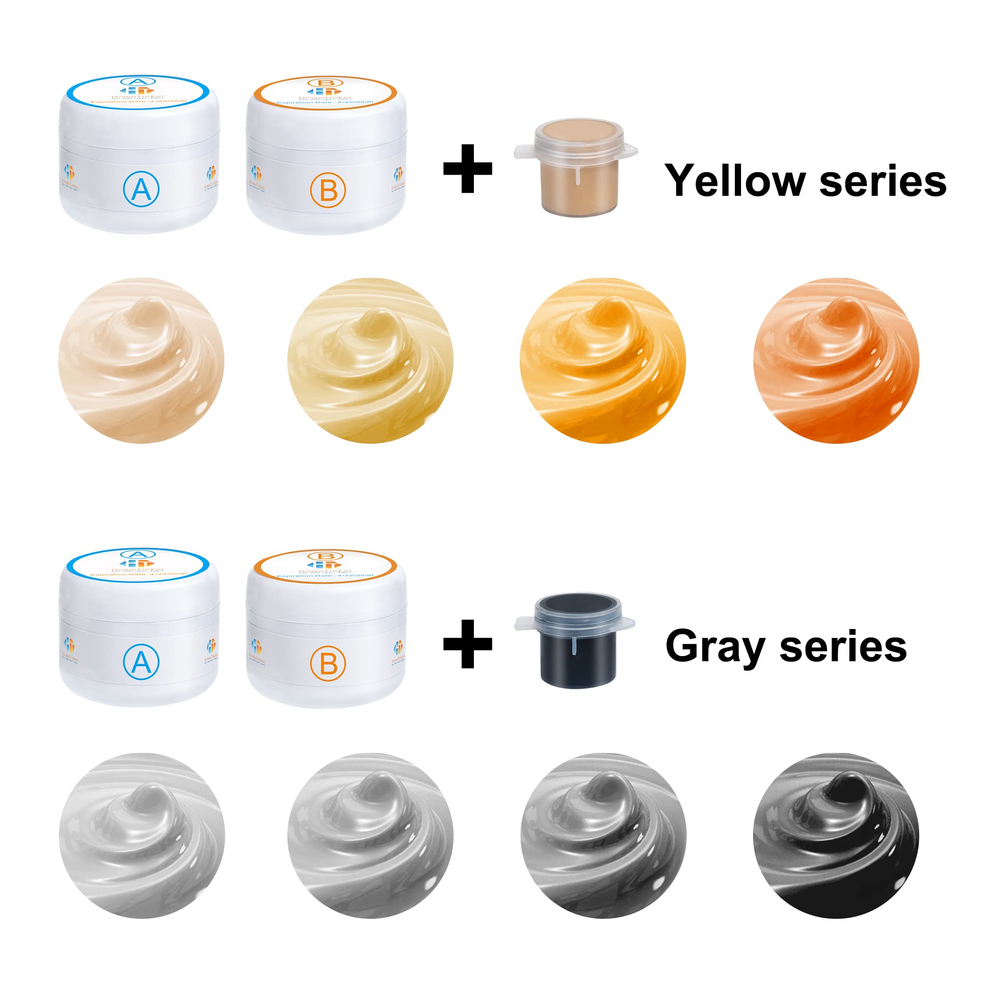 Tub, Tile and Shower Repair Kit (Color Match), 3.7oz Fiberglass Repair Kit, Porcelain Repair Kit