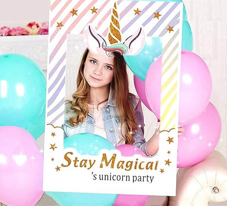 Home Furniture Diy Magical Unicorn Selfie Frame Photo Booth Prop Party Supplies For Birthday Party Pettumtrampolines Es