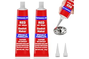 EIGTWEN 170g RTV Silicone Gasket Maker, Red Silicone Sealant Shockproof and Leakproof, High Temperature Resistant, RTV Sealant Can be Used in Engines, Transmissions, Superchargers and All Types of Gaskets