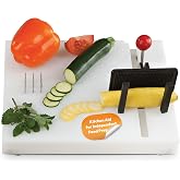 Etac Fix One Handed Adaptive Cutting Board with Spikes for Limited Mobility | Non-Slip Suction Feet, Stainless Steel Spikes, Adjustable Jaws, Food Prep Aid, Grating and Peeling
