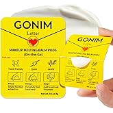 GONIM Cleansing Balm Makeup Remover, Hydrating Facial Cleanser for On-the-Go, Makeup Remover Melting Balm, Travel Size Mini Makeup Cleansing Oil, Travel Essentials for Women, Soothing 3gx15pcs
