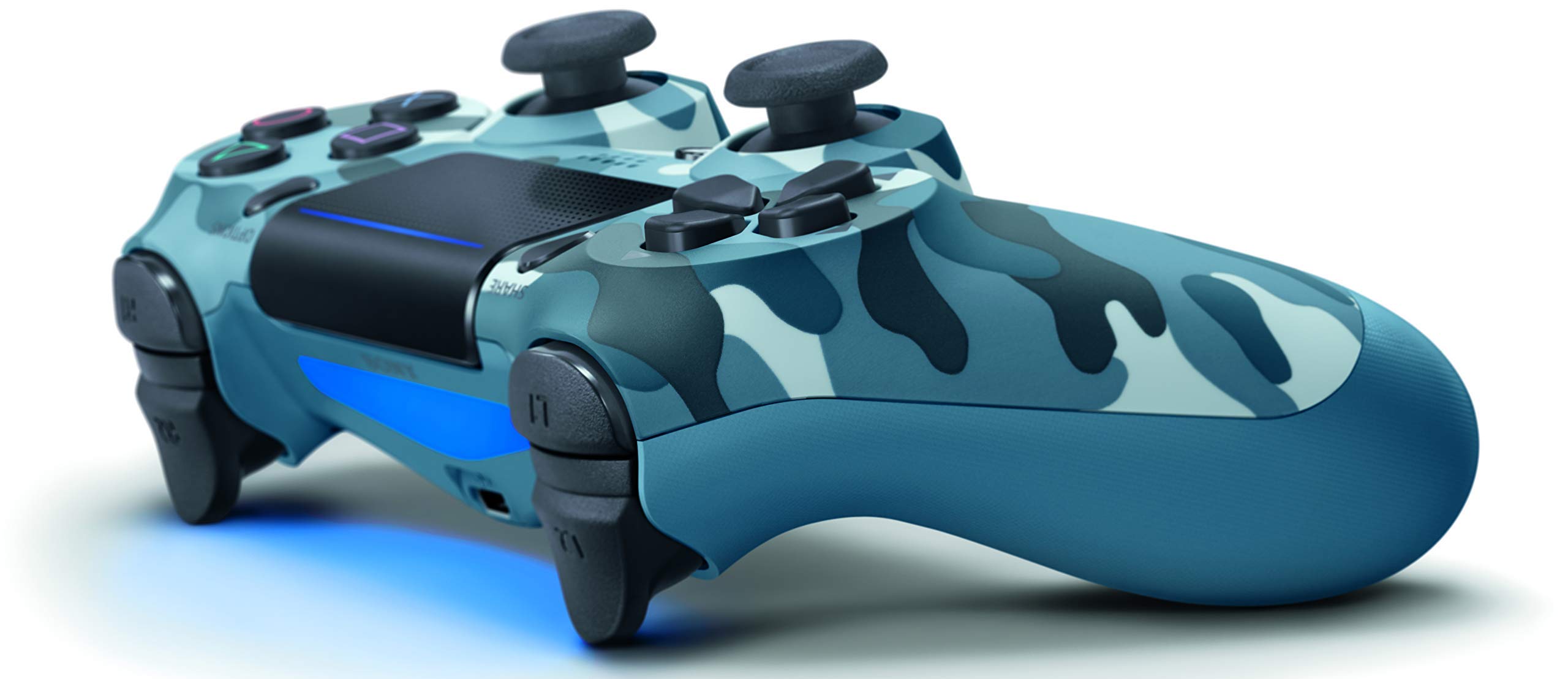 DualShock 4 Wireless Controller for PlayStation 4 - Blue Camouflage (Renewed)