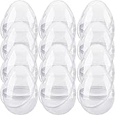 12 Pcs 8 Inch Clear Easter Egg with Handles Large Transparent Easter Eggs DIY Jumbo Easter Egg for Easter Hunt Game Supplies Party Decoration