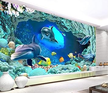 Llxpdz 3D Tapete 3D Wallpaper Wandbild Dekor Foto Hintergrund Ozean