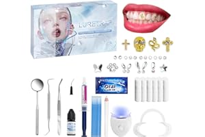 Luretrap Y2K Aesthetic Tooth Gem Kit | 30 Premium Crystal Pieces | Insta-Worthy Sparkle Collection | Slay-Worthy Fashion Accessories | Luxe Tooth Candy Starter Set