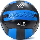 JFit Wall Ball &ndash; Premium Soft Weighted Exercise Ball for Strength, Conditioning, Gym &amp; Home Workouts, 4-30 LB