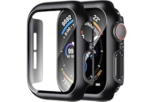 idudu Case for Apple Watch Screen Protector SE 3(2025)/SE 2/SE/Series 4 5 6 40mm Built-in HD Tempered Glass | Slim Guard Bumper | Full Coverage Protective | Hard PC Face Cover Compatible iWatch
