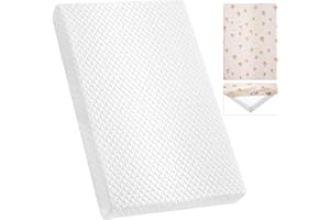 voomf Pack and Play Mattress Pad, 38"x26" Dual-Sided Memory Foam Pack N Play Mattresses with Extra Sheet, Portable Baby Crib Mattress, Machine Washable