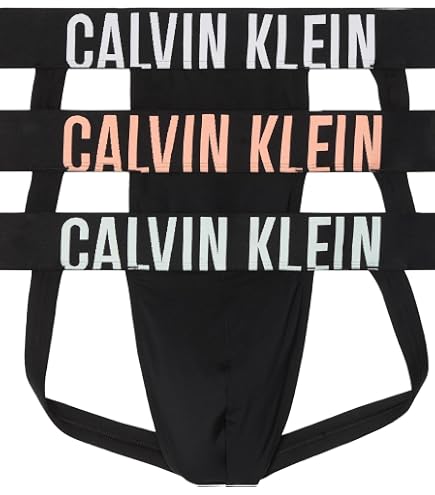   Intense Power Lジョックストラップ 3枚 Calvin Klein Intense Power Micro 3-Pack Jock Strap, Black