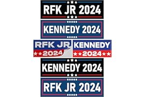 GENERIC RFK Jr. 2024 Bumper Stickers for President - 6 Pack - Robert F. Kennedy Jr. Democrat Primary