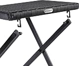 CASARIA 2x Small Poly Rattan Coffee Table Foldable Stool Weatherproof Black view 6