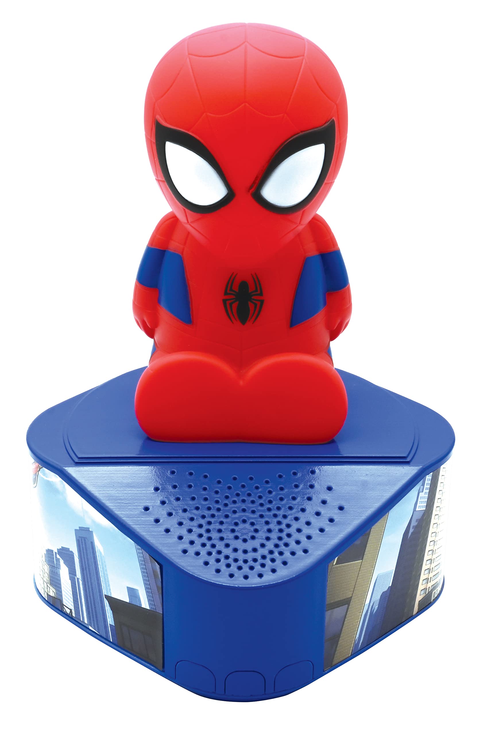 LEXIBOOK, Spider Man, Speaker with luminous figurine, 5.0 Bluetooth, USB/USB Type C port, Red/blue, BTD80SP