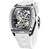 FORSINING Men's Automatic Watch with Mechanical Movement, Skeleton Dial