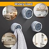 4 Pcs Self Adhesive Towel Hooks - Round Wall Mounted Holders view 7