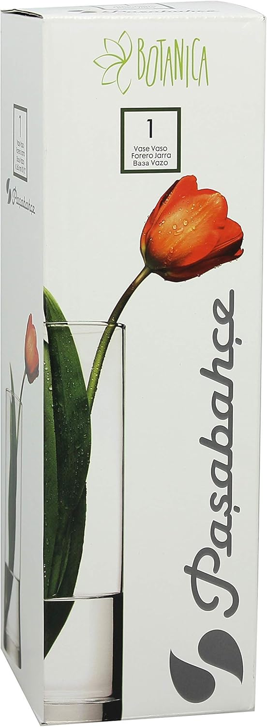 Pasabahce 43767 - Flora Glass Vase, Cylindrical, 26.5 cm, Transparent - Image 5
