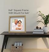 YiPinYin 8x8 Inch Square Photo Frame Set of 3 20x20cm Acid Free Mount view 2
