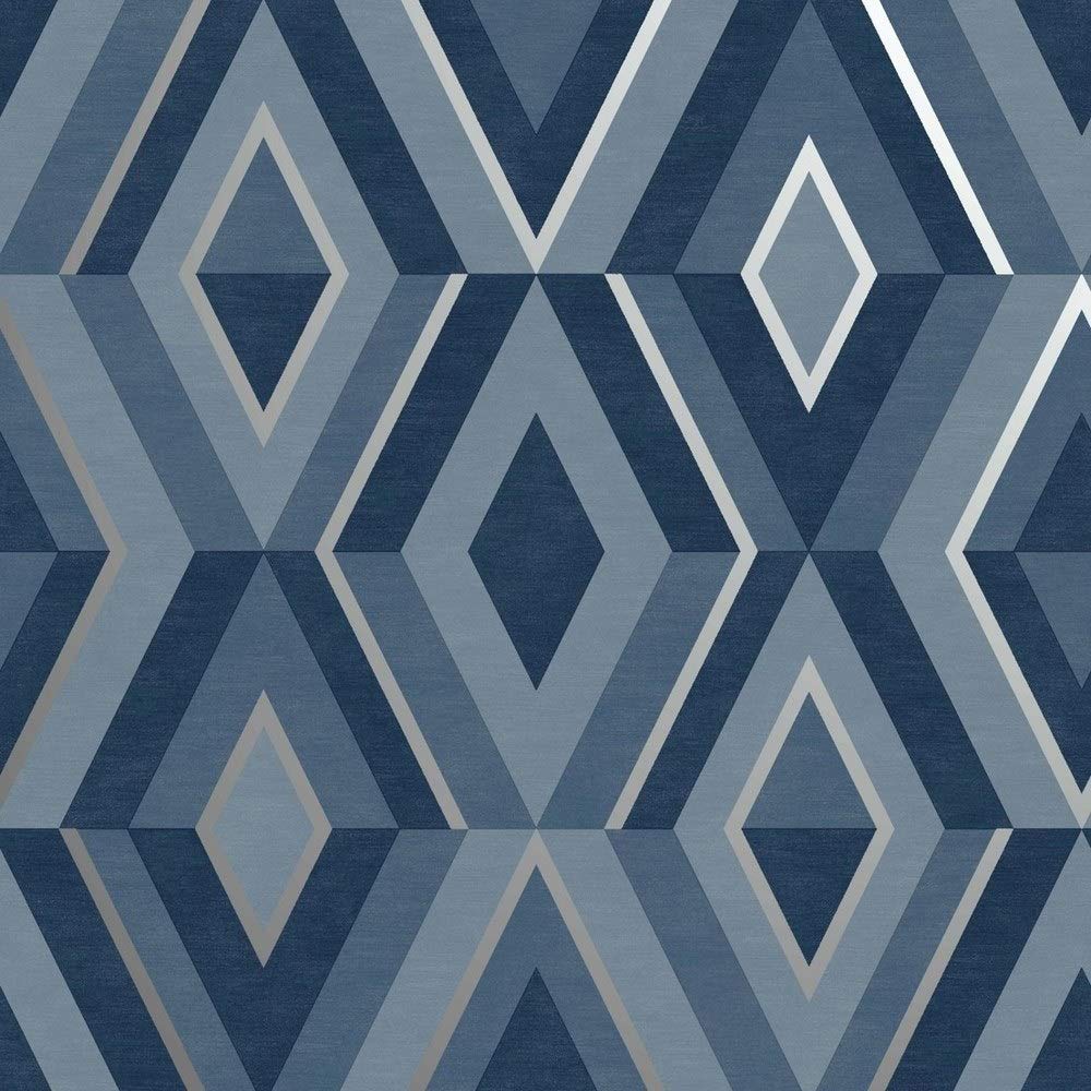 Fine Décor FD42608 Shard Geo Blue/Silver