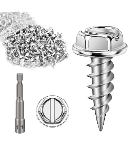 Amazon.com: Malco 8X2 Zip-in Self-Piercing Screws | 1/4