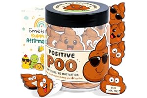LUMENJAR Positive Poo Affirmation Cards - Poop Emoji Gifts - Poop Gifts - Funny Gag Gift for Women, Men, Teens, Coworkers, Best Friend - Emotional Support Poo - White Elephant Gift, Stocking Stuffers