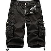 Men's Twill Cargo Shorts - Multi - Pocket, Lightweight & Durable, Ideal for Outdoor Activities