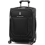 Travelpro Crew Versapack Softside Expandable Spinner Wheel Luggage, Jet Black, Carry-On 21-Inch