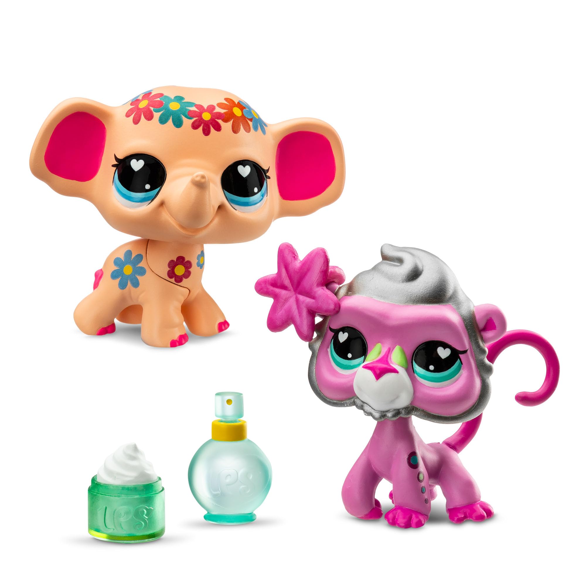 Littlest Pet Shop Pet Pairs Bundle 4 Pack - Series 4 - Gen 7 Authentic LPS Bobble Head Toy Figure, Collectible Toy Animal, Ages 4+