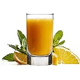 Vikko Mini Juice Glasses, 4.75 Ounce SMALL Glass Cups, Set of 6 Thick and Durable Juice Glass, 2.1 Inch x 3.9 Inch Heavy Base Juice Cups, Kids Drinking Glasses for Milk, Small Drinking Glasses