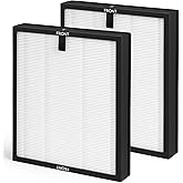 Bluevisk 2 Pack HAP603 Replacement Filter Compatible with ECOSELF HAP603 / HAP603WF Air Purifier, Air Purifiers Replacement Filter for Home Large Room # Compare to Part RFHAP603