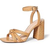 The Drop Women's Renalda Woven Chunky Heel Sandal