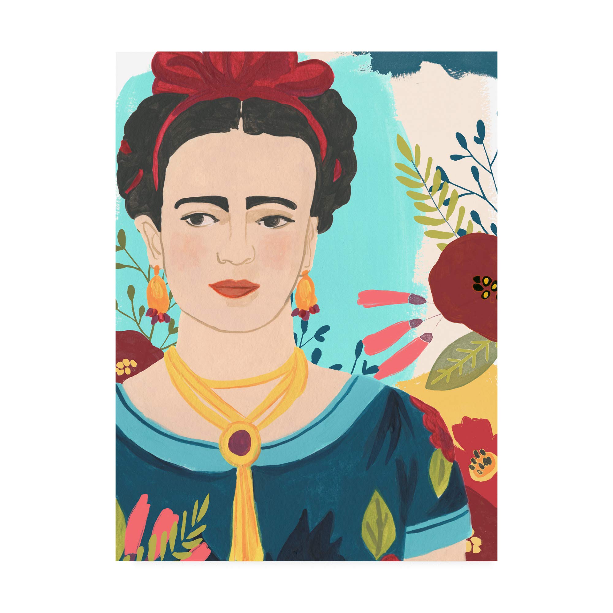 Trademark Fine Art Frida's Garden I by June Erica Vess, 14x19