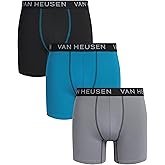 Van Heusen Mens Boxer Briefs - 3 Pack 6'' Inseam Soft Mens Underwear Athletic Boxer Briefs with Contour Pouch