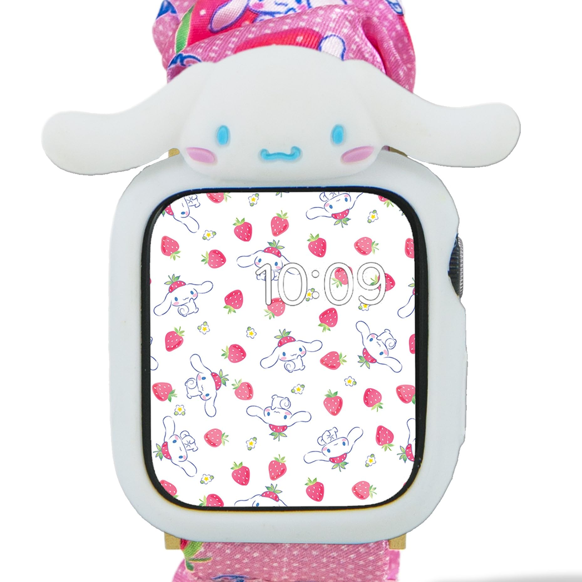 Photo 1 of Sonix x Sanrio Apple Watch Cover | Bumper Case for Apple Watch | Protective Silicone Cover | Fits 38mm/40mm/41mm | Cinnamoroll - White
