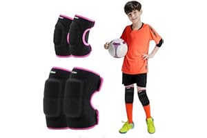 EULANT Elbow Pads and Knee Pads for Kids, Adjustable Soft Child Protective Pad Sets for Bicycle Roller Skating Basketball Foo