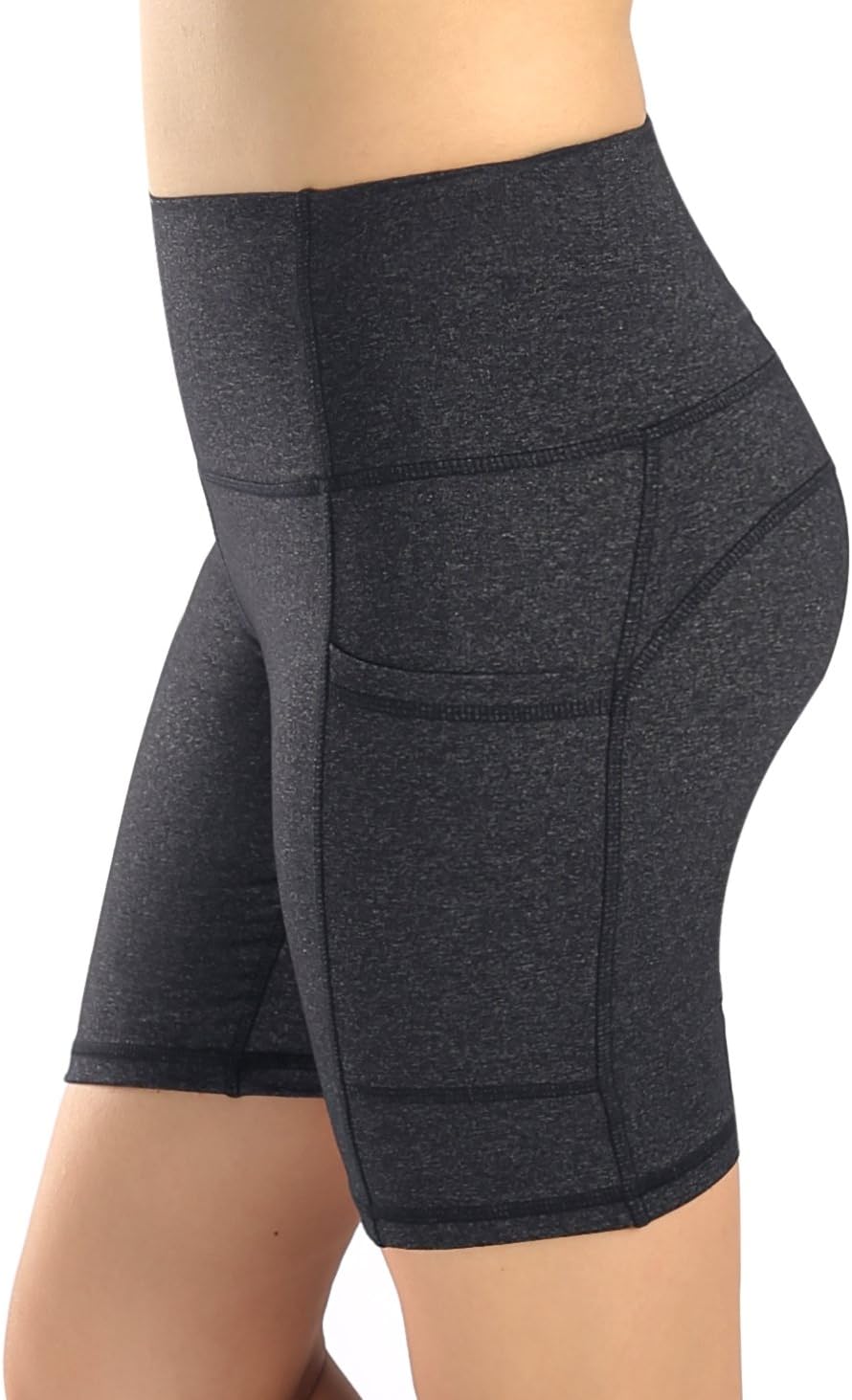 Womens Active Running Yoga Short Workout Shorts with Pocket