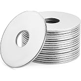 Bates- Stainless Steel Fender Washers, 3/8" x1-1/2, 35 pcs, Stainless Steel Flat Washers, Large Washer, 3/8 Washer Flat Fender