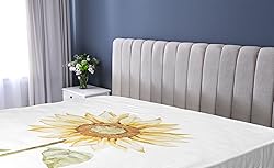 Ambesonne Sunflower Fitted Sheet, Sunflowers