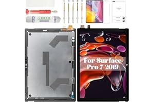 BEXUPULL for Microsoft Surface Pro 7 Screen Replacement 1866 for Surface Pro 7 LCD Digitizer Repair Kits for Microsoft Surface Pro 7 Touch Screen Display Replacement Assembly LP123WQ1 LP123WQ2 Black 12.3"