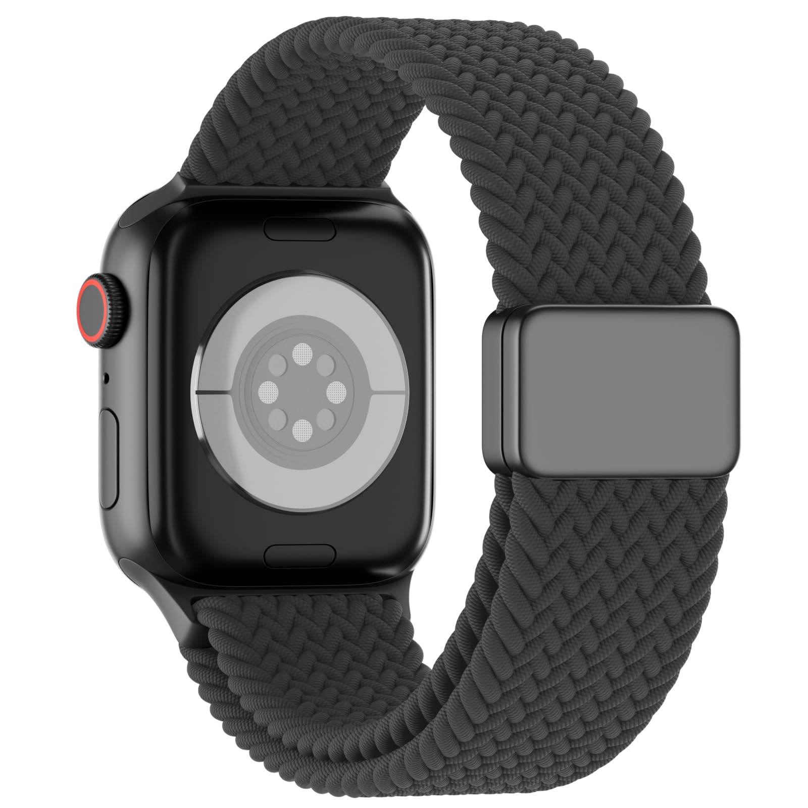 Photo 1 of Magnetic Braided Solo Loop Compatible for Apple Watch Band 42mm 41mm 40mm 38mm 46mm 45mm 44mm 49mm, Stretchy Nylon Sport Elastic Strap for iWatch Bands Series 10 9 8 7 6 5 4 3 2 1 SE Ultra Women Men