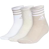 adidas womens Cushioned Sport High Quarter Socks (3 Pairs) Durable & Comfortable