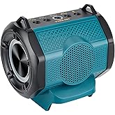 GRVODFRTA Portable Bluetooth Speaker Compatible with Makita 18V(Battery NOT Included) Wireless BT5.3 and USB Audio Source, TWS Pairing, Multicolored Lights, Jobsite Home Party Outdoor Speaker